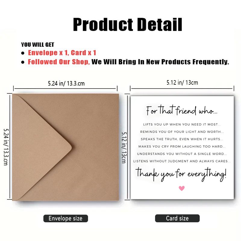best friend birthday card gift 1pc   birthdays and any occasion ideal gift for a female friend mother aunt niece bestie girlfriend wife envelope   random