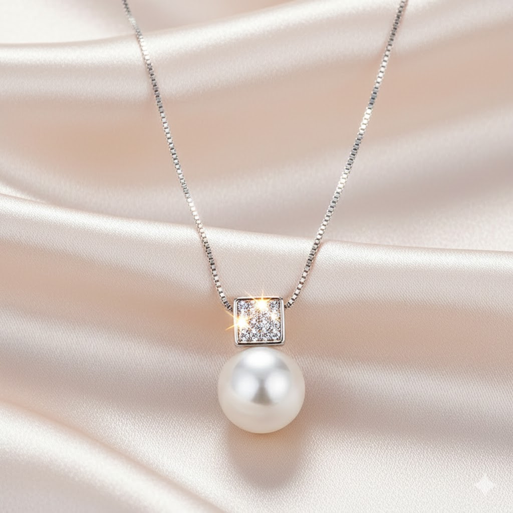 Beautiful Pendant Necklace and Earrings Set, Elegant Gift