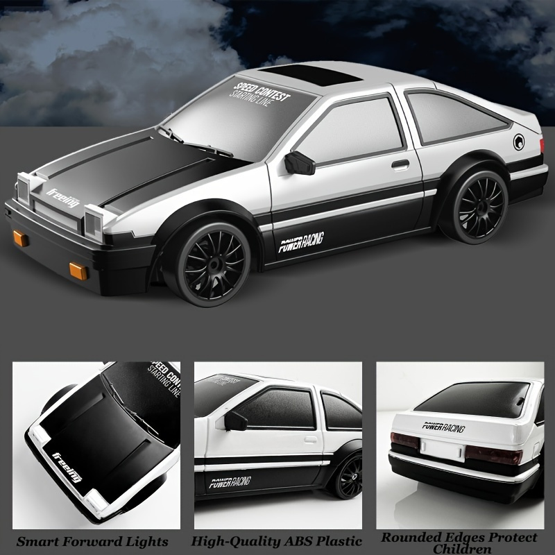 High-Speed 4WD RC Drift Racing Car with Cool Lights - Rechargeable, Multi-Color, Perfect Birthday Gift for Youngsters