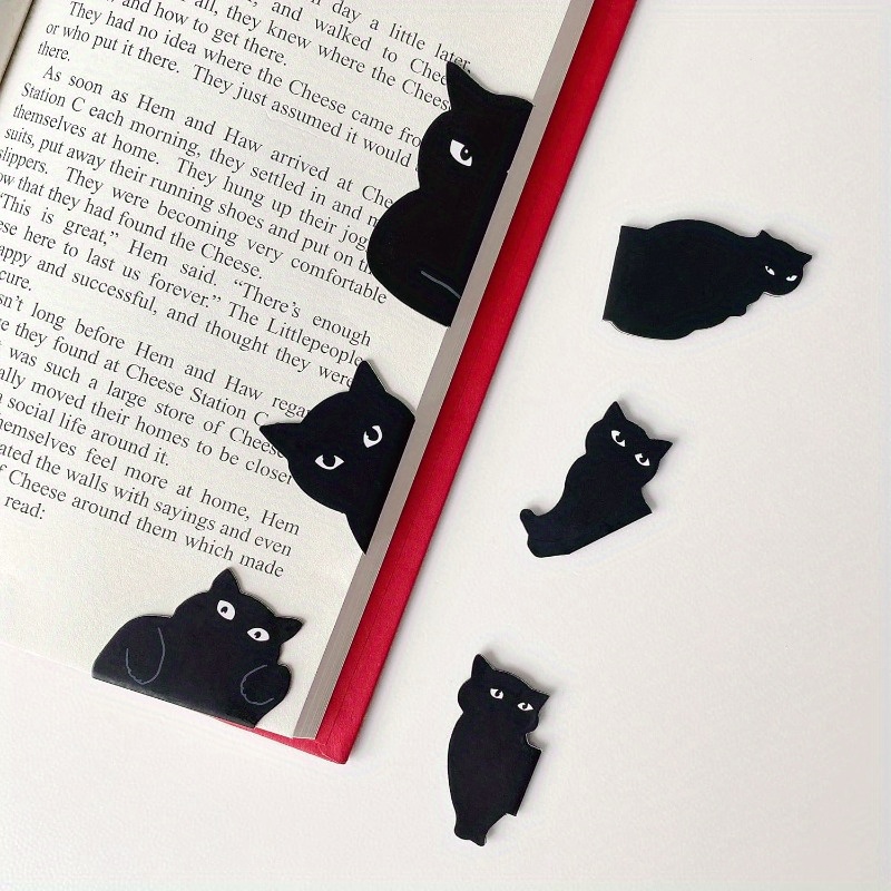  magnetic bookmarks 6pcs assorted cute book markers clip set for women teachers students book lovers reading for   home supplies   magnet page markers