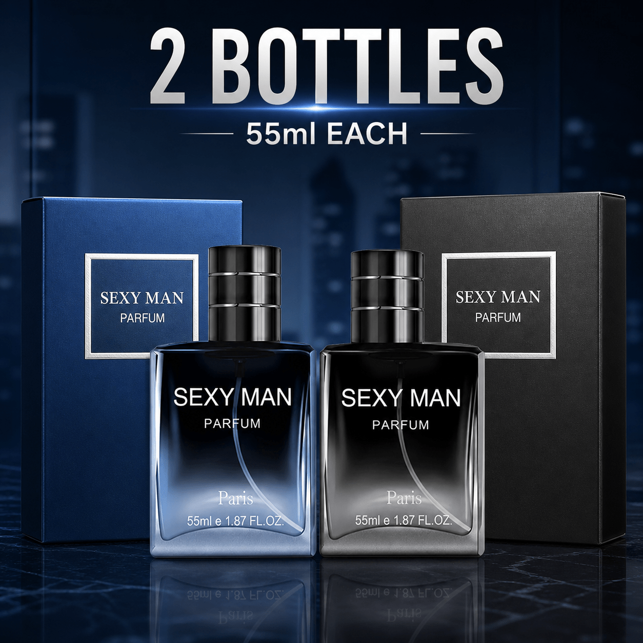 TEMU Men's 2-bottle Cologne Set, Day-to-evening For Work, Dates, Daily Wear And Gifts