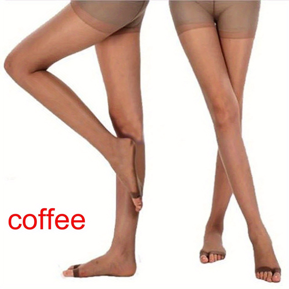 Image of Sexy Pantyhose Stockings Women Ultra-thin High Stockings Ladies Elastic Shiny Anti-hook Tights Mask Steel Stockings Skinny