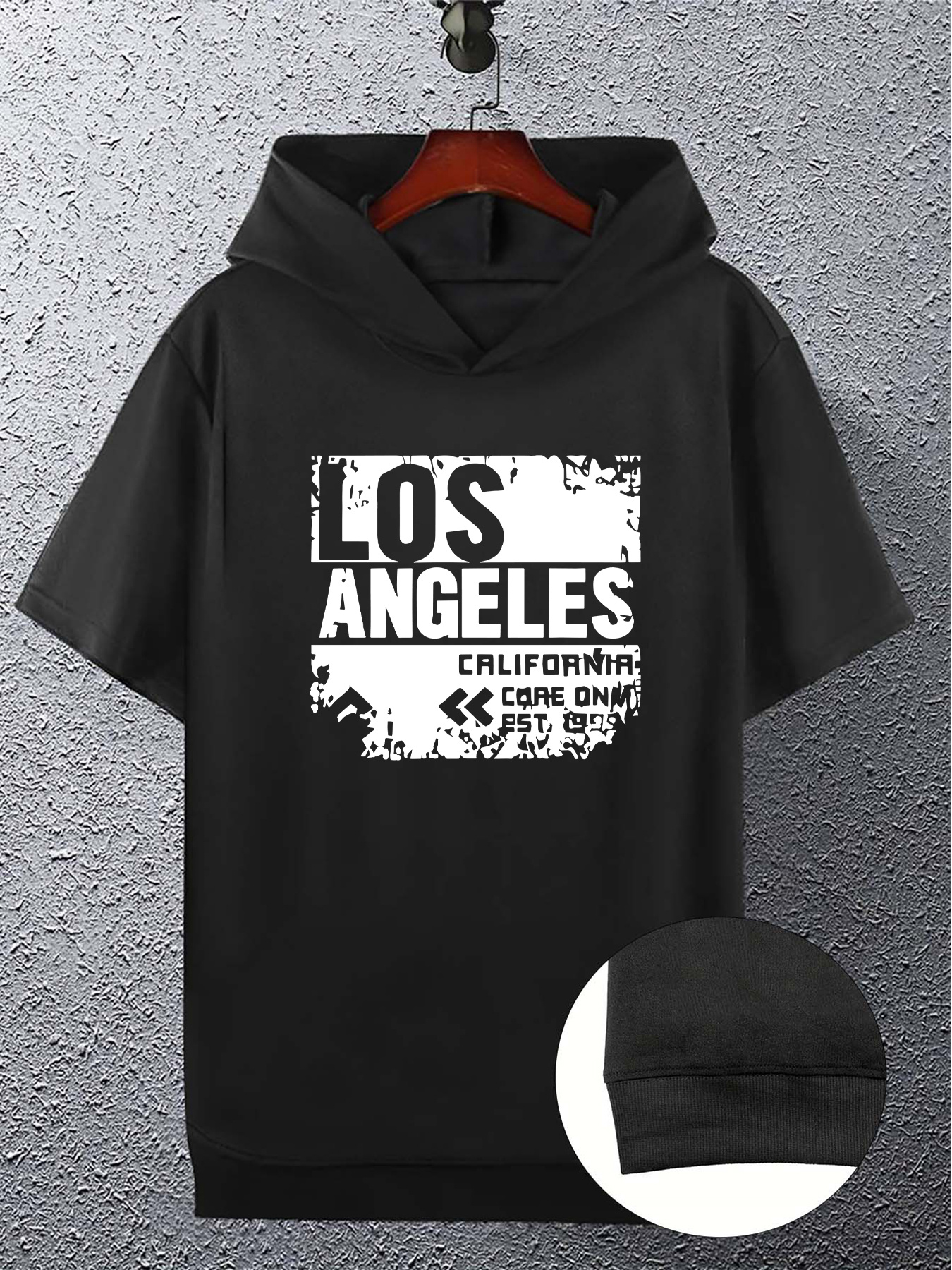 maglietta cappuccio maglietta cappuccio casual a Temu Italy