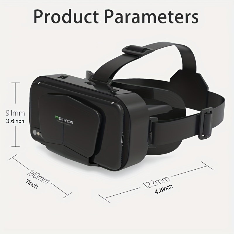 1pc G10 VR Headset for iPhone/Android - 3D Immersive Experience, Durable PVC Material, Ideal for Family Game Nights, Multi-Platform Compatibility with Switch, iPad, and More, Immersive Experience Accessory|Modern VR Experience|PVC Immersive Device, Gaming Accessories