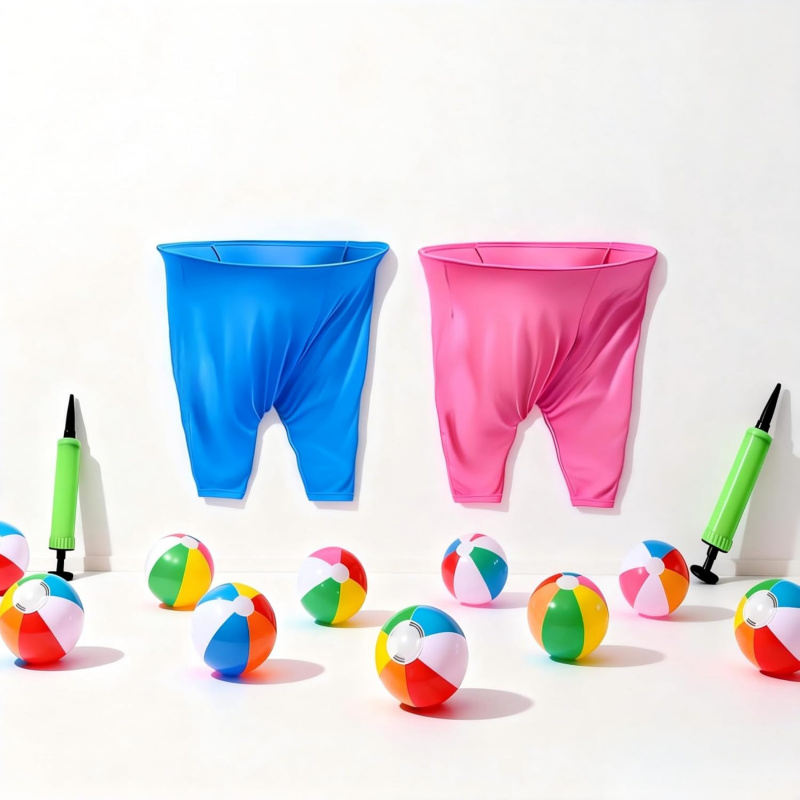 oversized granny pants game set   2 granny catch pants 10 bouncy balls and 2 pumps fun granny pants toss   for parties field days   reunions