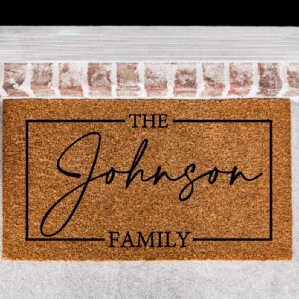 

Custom Housewarming Gifts, Wedding Gifts, Custom Doormats, Personalized Doormats, Closing Gifts, Welcome Doormats, Front Doormats, Monogram Rugs, Christmas Door Rugs