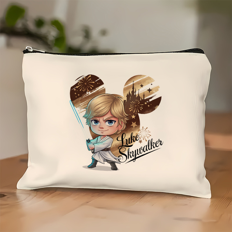 BWWKTOP Star Wars Kosmetiktasche – Prinzessin Leia & Todesstern Motiv, 23x16,5 Cm, Wasserdicht
