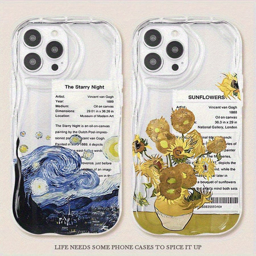 van sunflowers matte phone case iphone 15 16 pro Temu