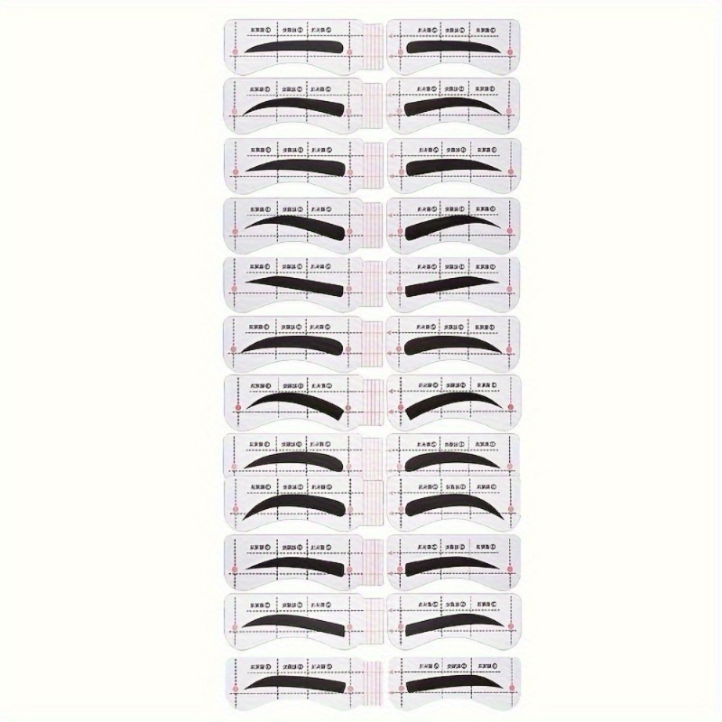 TEMU 104pcs (2 Sets) Instant Eyebrow Stickers Suitable For Fast Shaping & Trimming, Temporary Brow, Easy Application For Parties, Photoshoots -