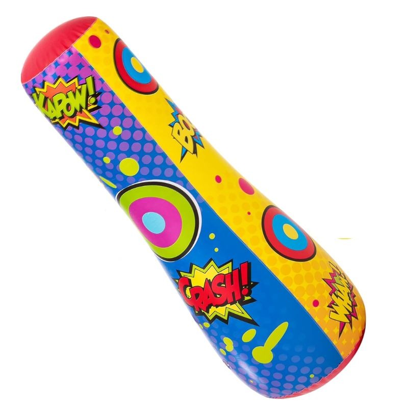 TEMU 47 Inch Inflatable Punching Ball For Children, Double-sided Punching Toy, Perfect Gift For 3+