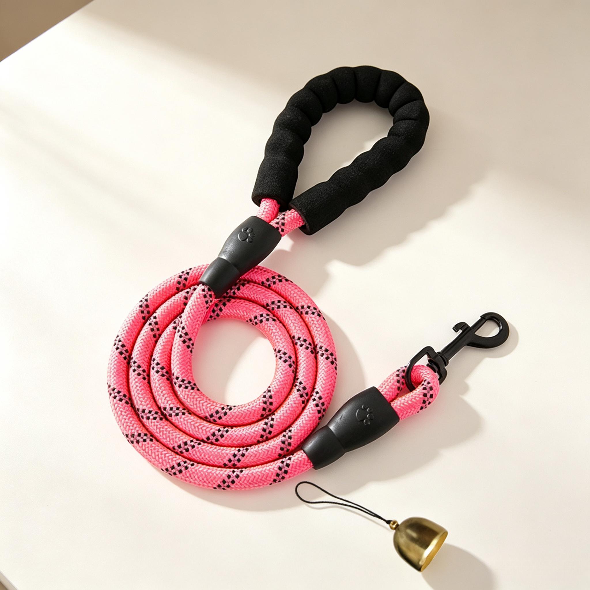 TEMU Heavy Duty Nylon Leash | Comfortable Thick Handle , Reflective, Suitable For Small, Medium And Large Dogs