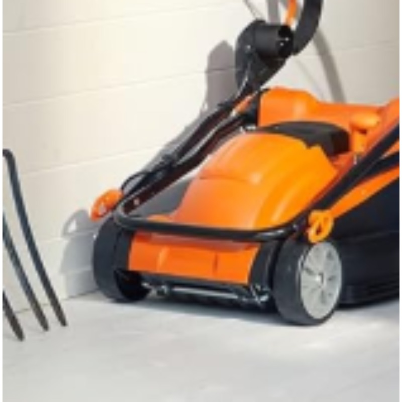 Image of 1600w Electric Lawn Mower With Motor, 37cm Cutting Width And 36l Grass Box, 6 Adjustable (20-70mm), 3-second Safety Brake, Professional Grass Cutter For Wet/high Lawn