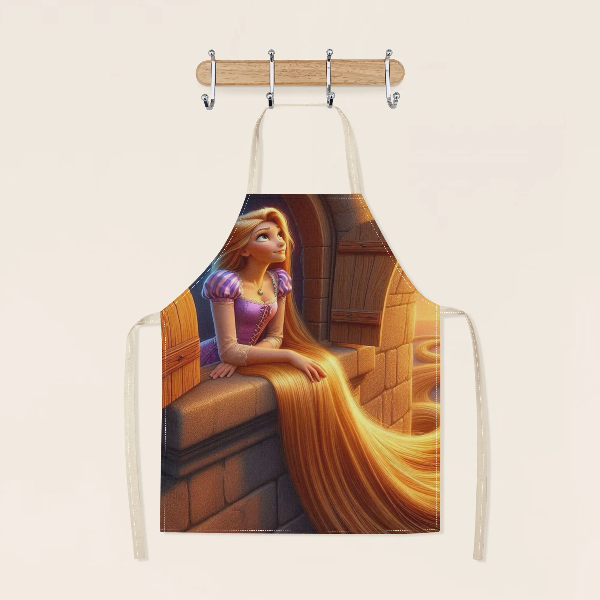 disney   waterproof apron -   polyester,  , no-lining, ideal for hotels, supermarkets, restaurants, fruit shops, milk tea stands, and home use details 2