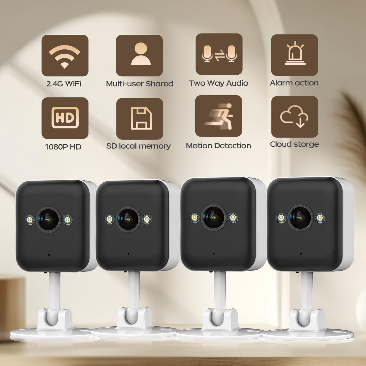 Night Vision Teckin Indoor Camera Gncc Teckin Cam 1080p Fhd Indoor - Main Image