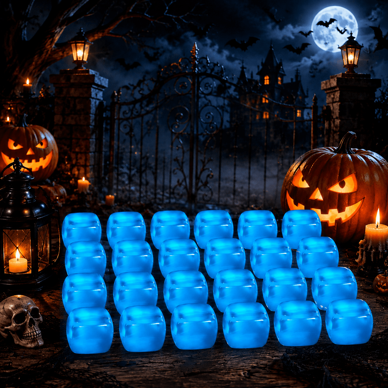 TEMU 24pcs Halloween Blocks With Random, Pumpkin, And Bat Patterns, , Kids' Halloween Party Favors, Small Candy Bag Fillers, Random Styles