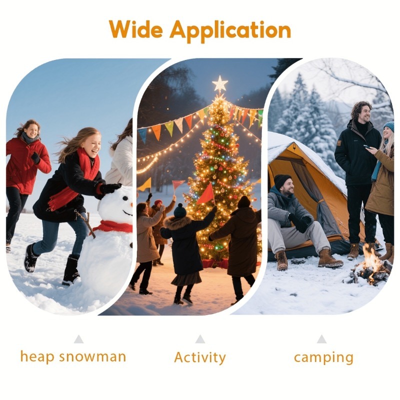 STNY Smart Heating Gloves USB-Powered with 3-Temperature Settings, Real-Time Heating, USB-Powered Hand Warmer for Skiing, Snowboarding, Commuting - Battery-Free Operation, Plug & Play (Compatible with Smartphones/Tablets/Laptops)