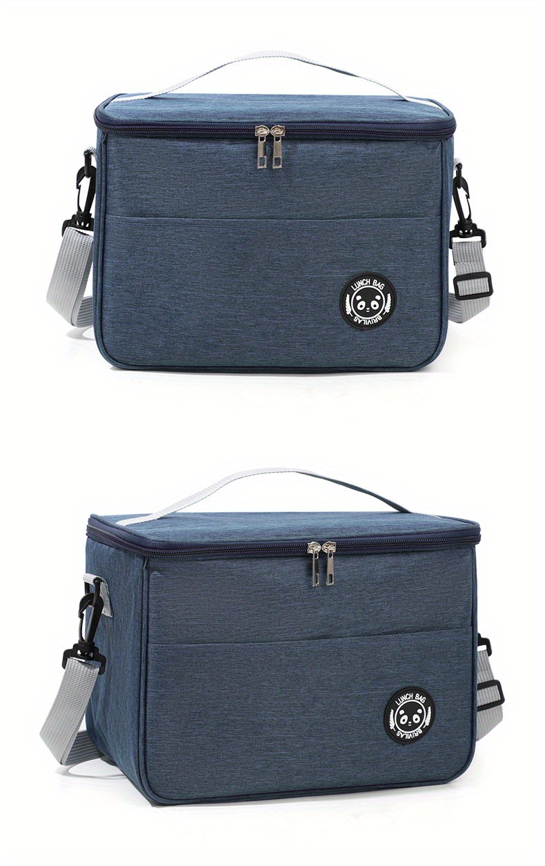 Heated Lunch Box Handbag Insulated Bag Aluminum Foil Thickened Bento Bag Large Capacity Lunch Bag for Office Workers Fashionable Non-food contact,back to school