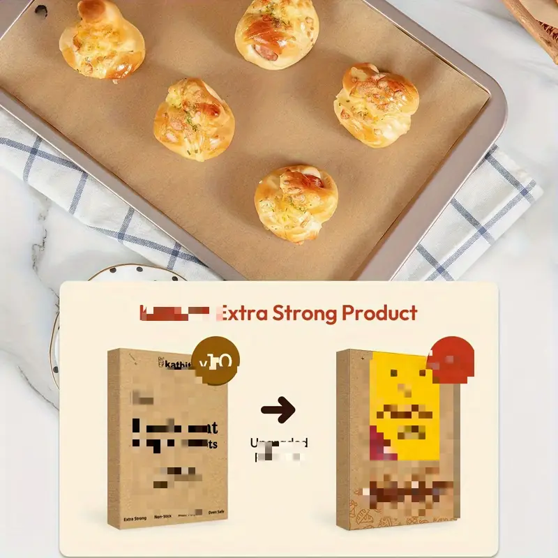 500 sheets ldq heavy duty 12x16 inch parchment paper unbleached non stick baking sheets for air fryer grilling steaming baking bread cakes wrapping foods food grade durable easy grilling essentials material kitchen essentials professional chefs air fryer liners material home cooks Product details 1