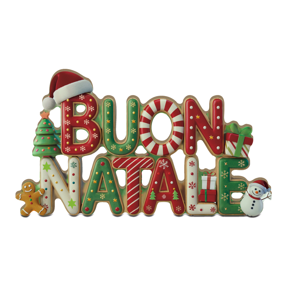 TEMU 2d Flat, 2d Flat - 1 Italian Christmas Wooden Tabletop Decoration - "merry Christmas" With Red And Green Letters, Holiday Ornament, Suitable For