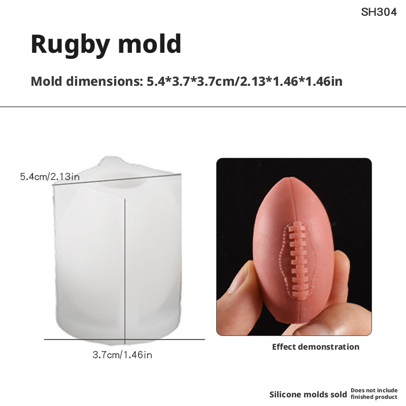 TEMU 3d Basketball, Soccer, Football, Volleyball, Tennis Ball Shaped Silicone Candle Molds, Diy Handmade Scented Candle Molds, Durable Flexible