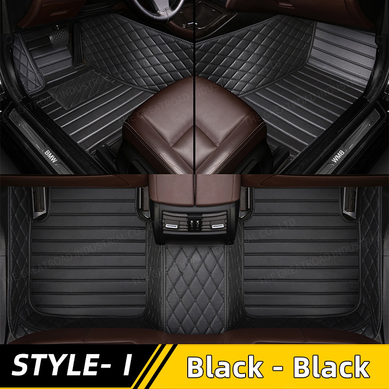TEMU For Sx4 2006-2009 Car Floor Mats - Luxury Pu Leather Driver Side Left-hand Drive (lhd) Compatible, Stain-resistant Pet-friendly Carpet, Durable