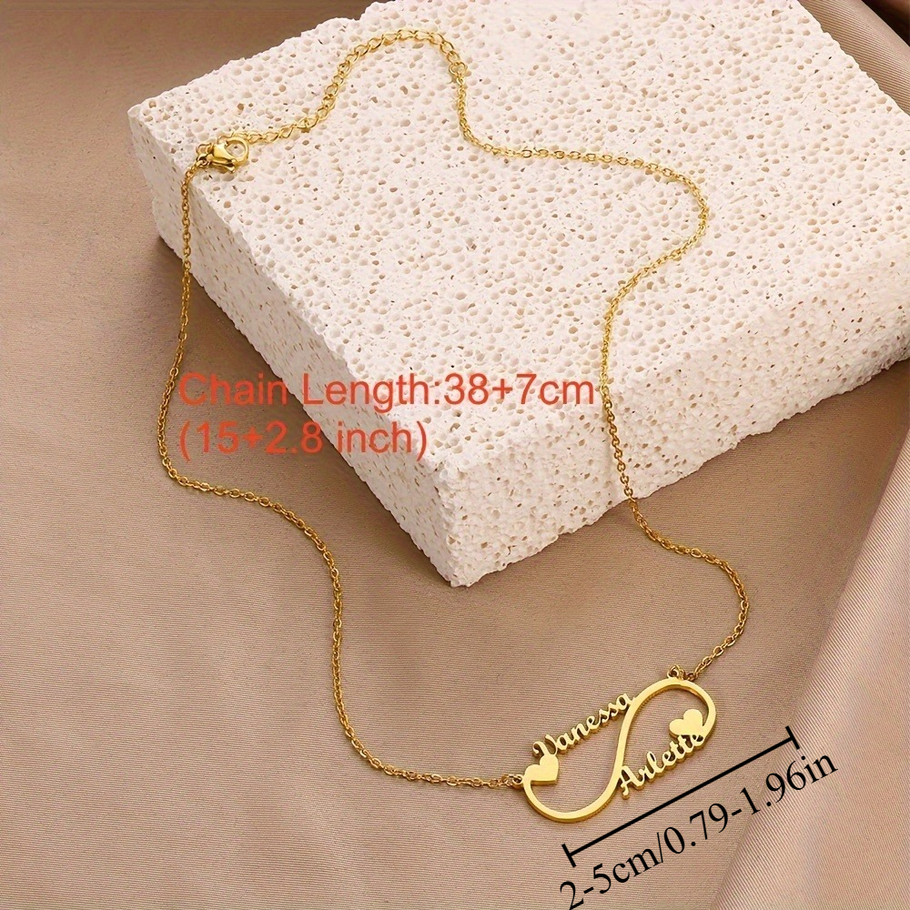 Custom Double Name Necklace — Personalized Bohemian Style Gift