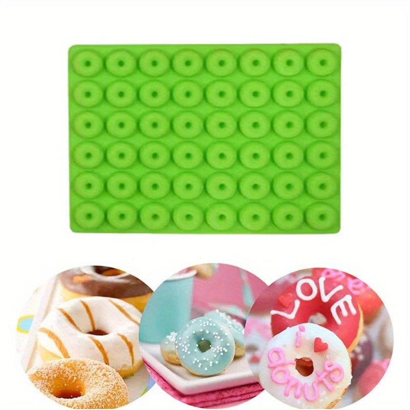 48-Cavity Mini Donut Silicone Mold - For Wax Melts, Soap, Chocolate, Candy, Ice Cubes 3 thumbnail image