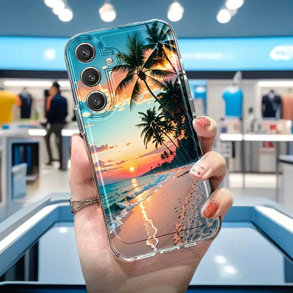 Image of Phone Case: Stylish Trees Phone Case For A54, A73, S25, S26ultra, A55, S24, S23+, A52, A53, S22 Plus, A72, S26, Scratch-resistant Perfect Gift, Minimalist Daily Use Protective Cover