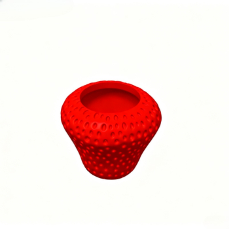 TEMU Strawberry-shaped Small Windowsill Planter, Suitable For Growing Succulents/small . Ideal For Windowsills, Desks, And Tabletop Decor, A Cute And