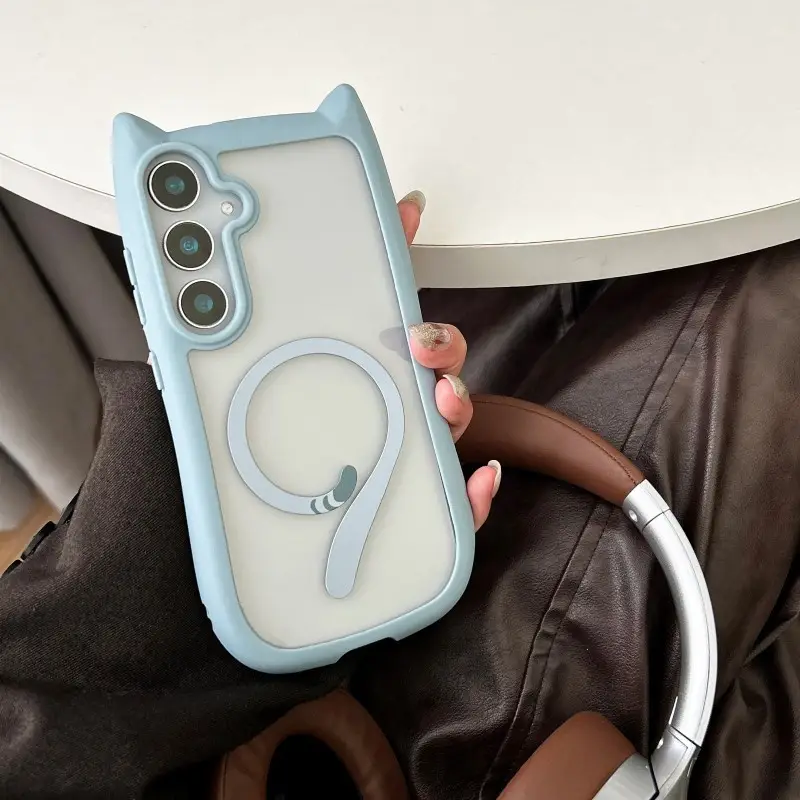 creative cute cat ear frame mobile phone case 23 s24 - Temu creative cute cat ear frame mobile phone case 23 s24 - Temu