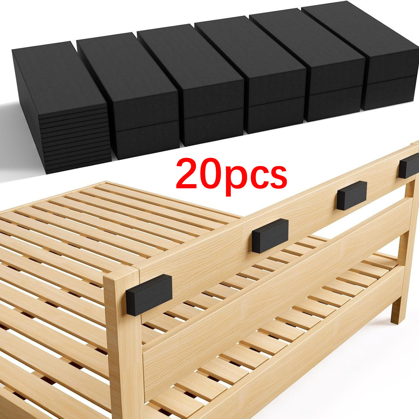 20pcs/set High-density Foam Headboard Wall Bed And Sofa Buffer Strip, Durable Furniture To Prevent Scratches And Damage