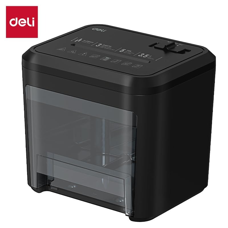 Compact Design Mini Paper Shredder with a 3.5L Capacity for Shredding Up to 3 Sheets