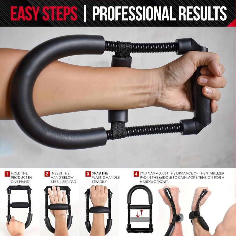 single pack adjustable forearm grip strengthener 45 pound hand wrist trainer for   grip strength   and coordination ideal for athletes musicians   6