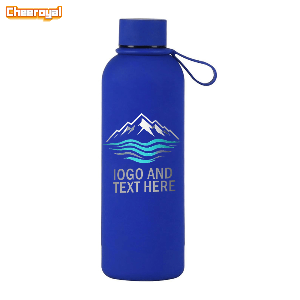TEMU 1pc Custom Water Bottle, 17oz Personalized Insulated Tumbler, Printed With Images And Logos | Narrow-mouth Bottle, 304 Stainless Steel Insulated