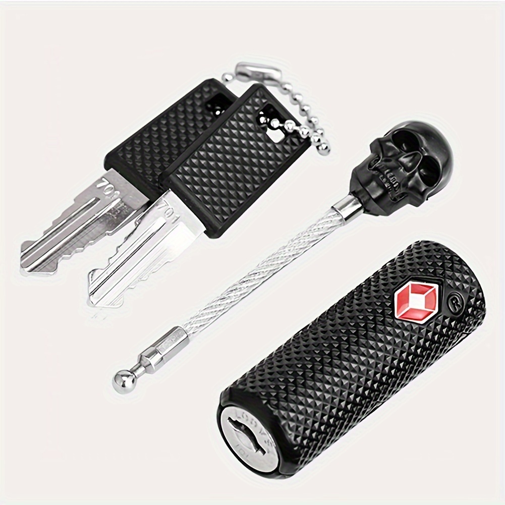 TEMU 1 Set Of Wire Customs Padlocks, Design, High-strength, Durable, Suitable For Travel And Luggage Security