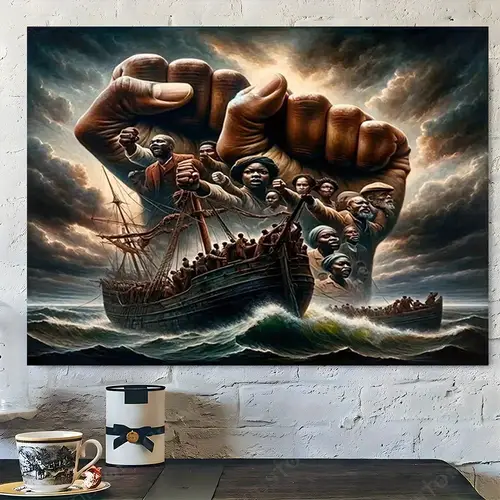 1pc of the wooden frame canvas wall art modern vintage design high quality printed poster office decor