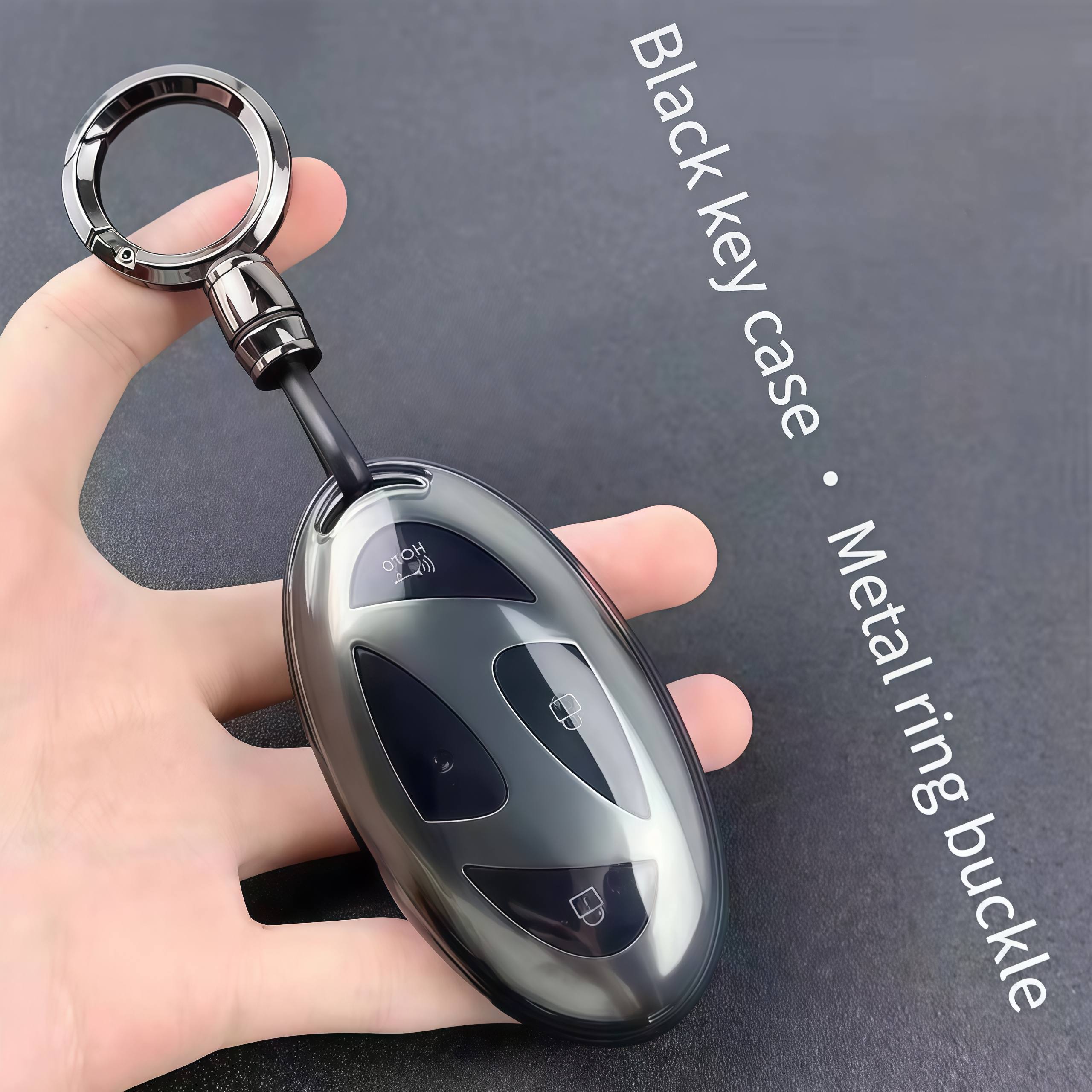 TEMU Transparent Tpu Protective Case Suitable For Azera Gn7 2023-2026, Kona Ev 2023-2026, Tucson 2025, 2025, And Ioniq6 5/7-button Smart