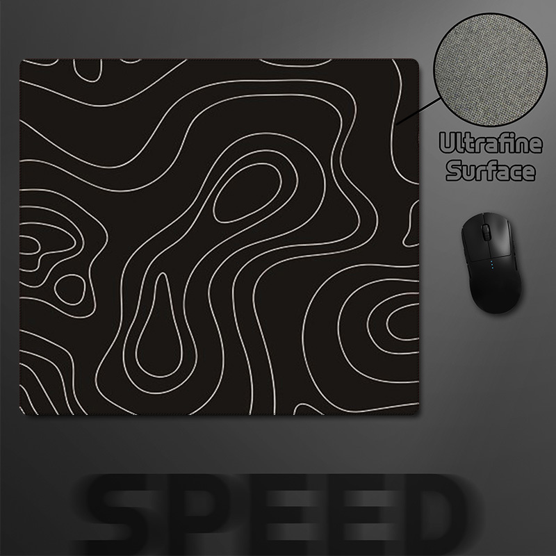 TEMU Alfombrilla de ratón gaming grande y versátil de 45×40 cm - abstracto, alfombrilla de ratón gaming FPS premium con superficie antideslizante,