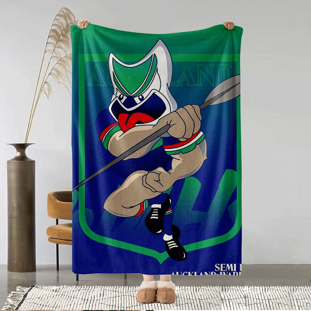 TEMU Warrior Inspired Reversible Washable Blanket, Suitable For Bed, Sofa, Office , And Camping