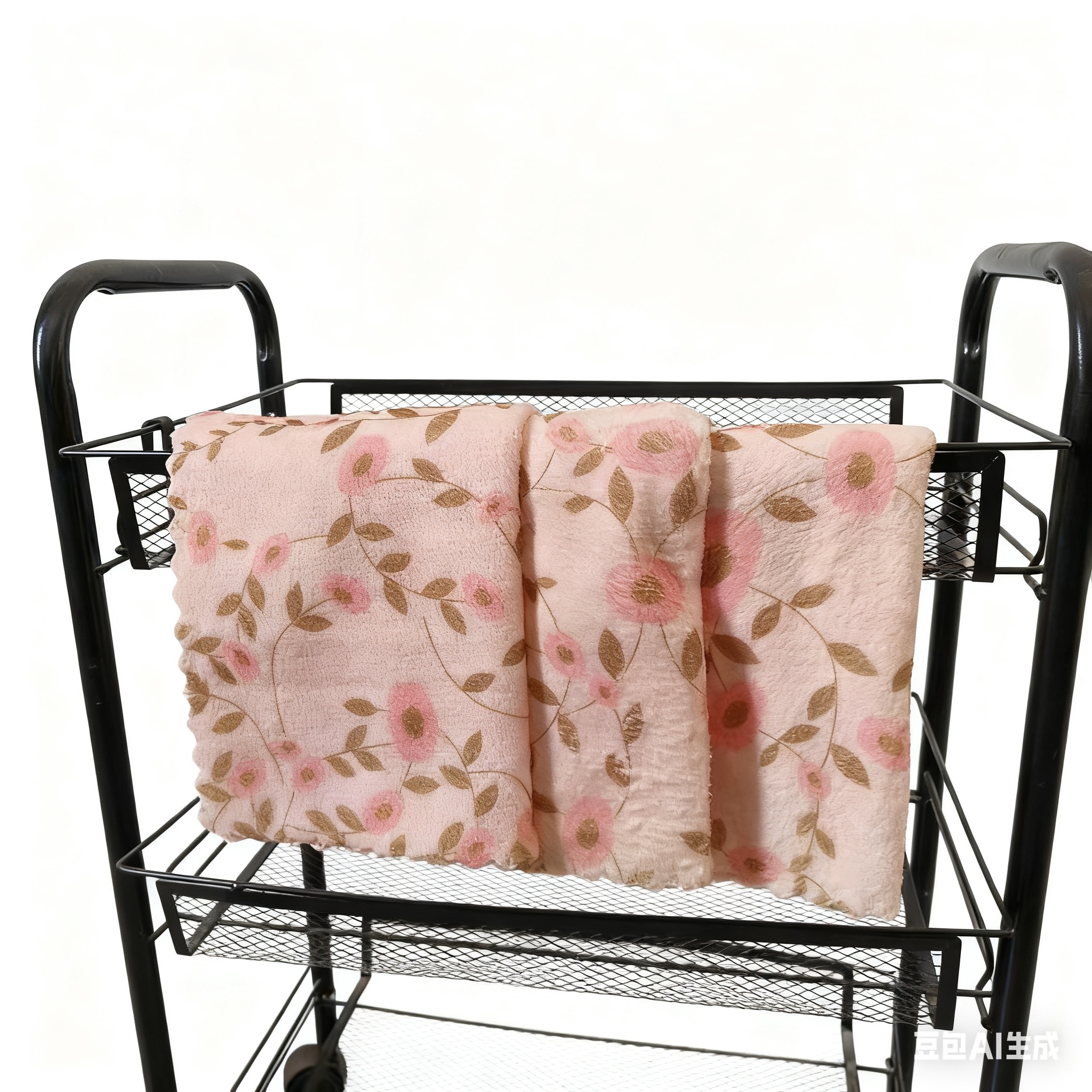 7 Lavete din fleece coral - Absorbante, uscare rapidă, prosoape de curățare moi și multifuncționale pentru bucătărie, baie, sticlă, mașină și șervețele umede - Model coral roz și auriu, lavete din fleece coral pentru 40 până la 80 de utilizări în timpul sărbătorilor