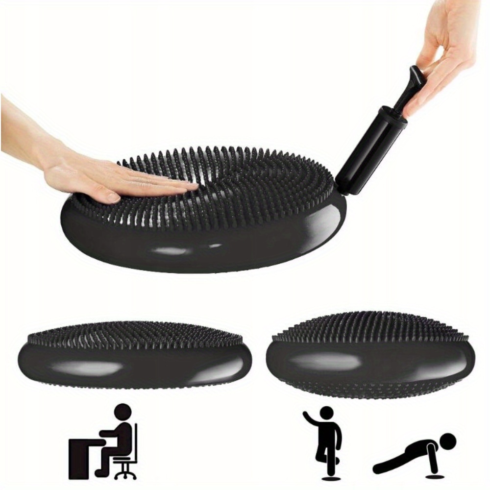 Image of Balance Plate/ Balance Pad, Ball Cushion, Balance Improvement Exercise Inflatable Cushion, Double-sided Design