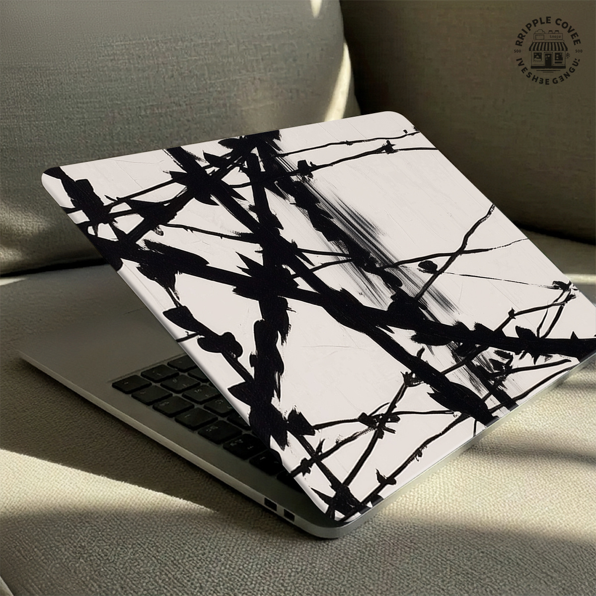 abstract line drawing soft pu laptop case 13/15 Temu Bahrain