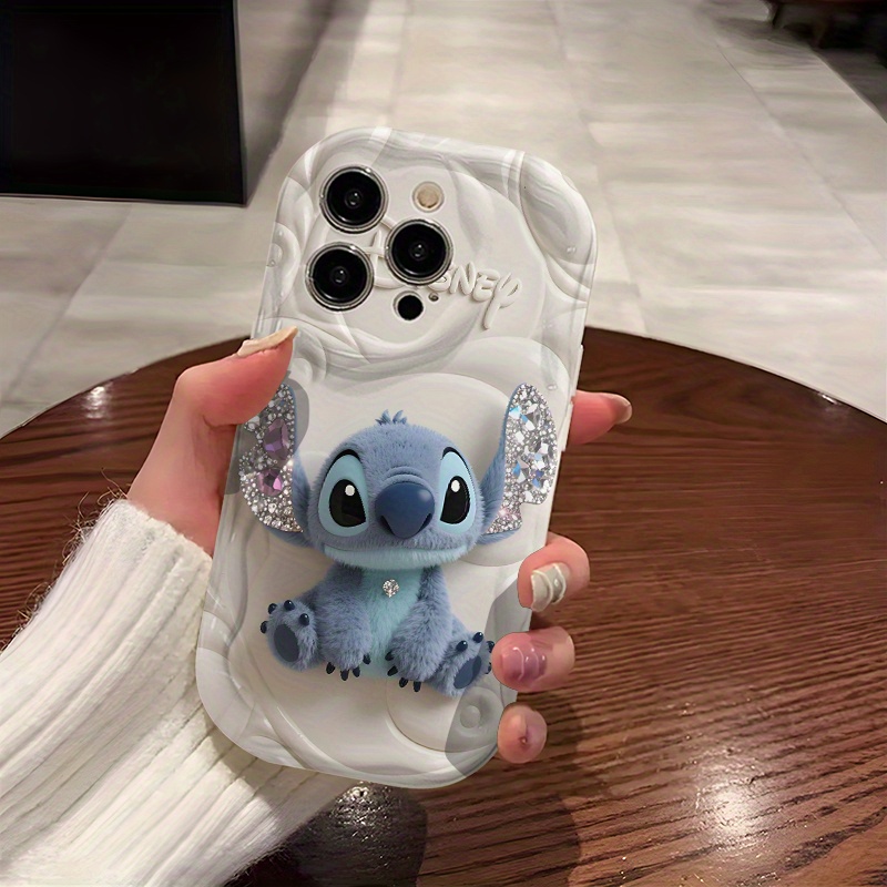 ディズニー スティッチ かわいいぬいぐるみ型スマホケース 16/15/14/13