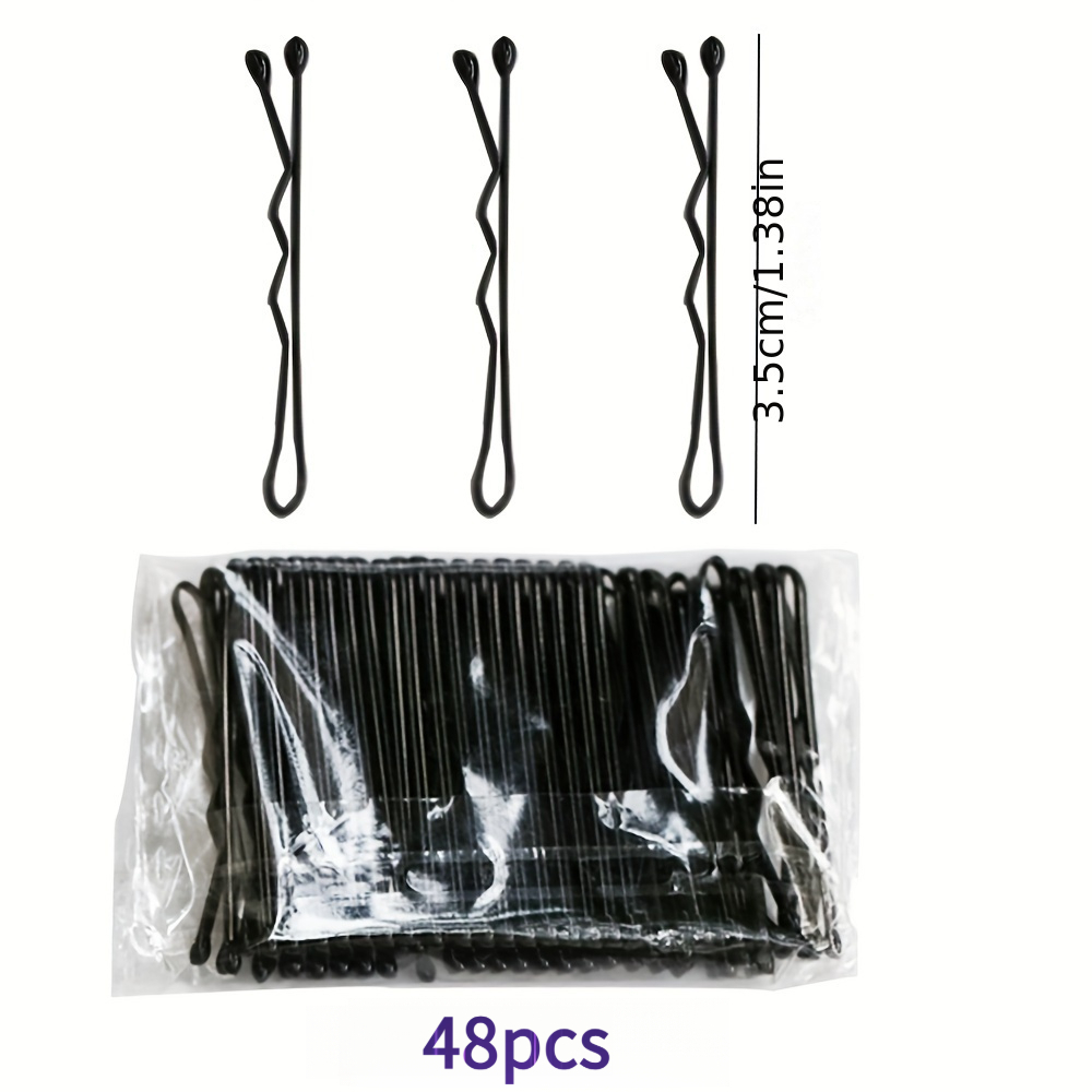 Image of 48/98/198pcs Of 1.38 Inch Mini Hair Clips, For Styling Small Hair Clips