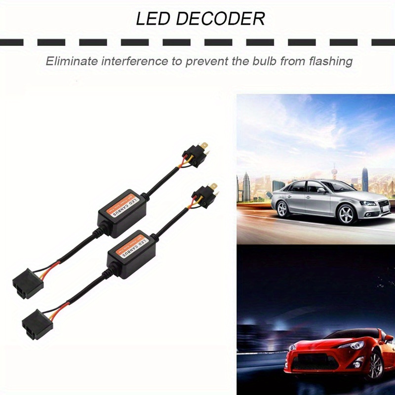 

2x Led Car Headlight Canbus Decoder No H4 H7 H11 Conversion Kit Resistor Warning Canceller Auto Free Auto Light Exterior Accessories