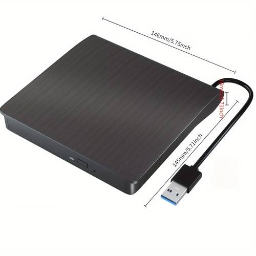 portable 3 0 type c fast data transfer for laptop desktop pc windows ios cd dvd player in black white multimedia device portable dvd player