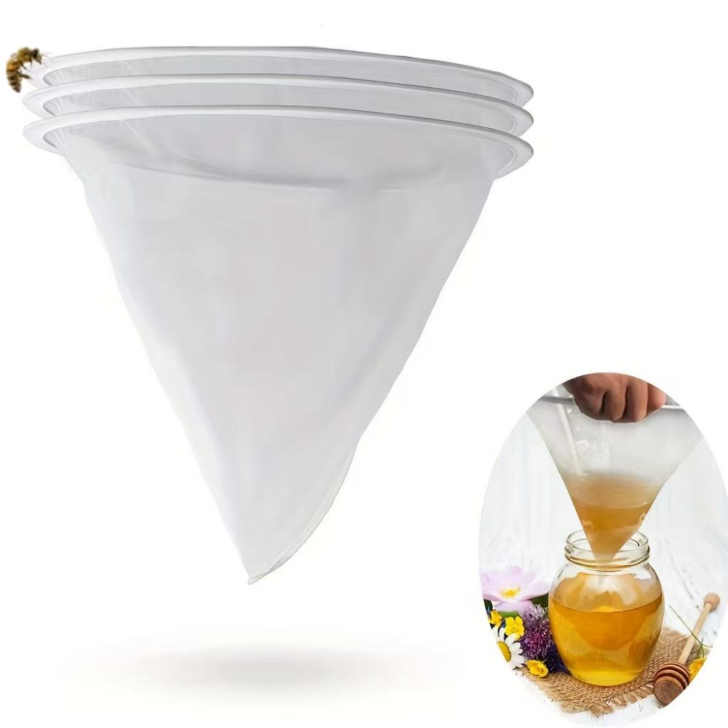 E-shop 3 Stück Honigfilter-Siebbeutel, 13,8"x15,7" ultrafeines Nylon-Netzsieb, Imkerei-Extraktionswerkzeug zur Honig-, Saft-, Bier- Milchfiltration