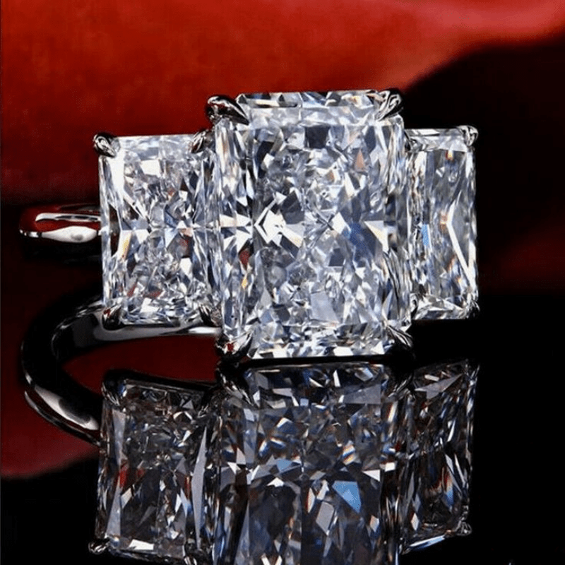 Princess Cut Zirconia Ring Timeless Elegance Anniversary Gift
