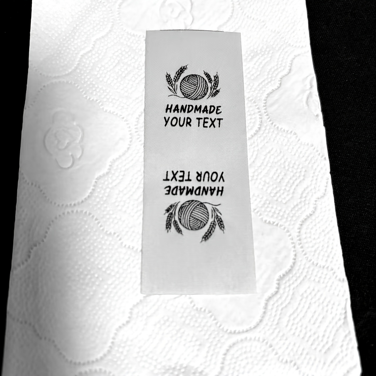 TEMU [custom File Pictures] 48pcs Personalized Ribbon Name Tags, High-quality Fabric: Our Sewing Labels Are Made Of Soft And Durable Fabric With A
