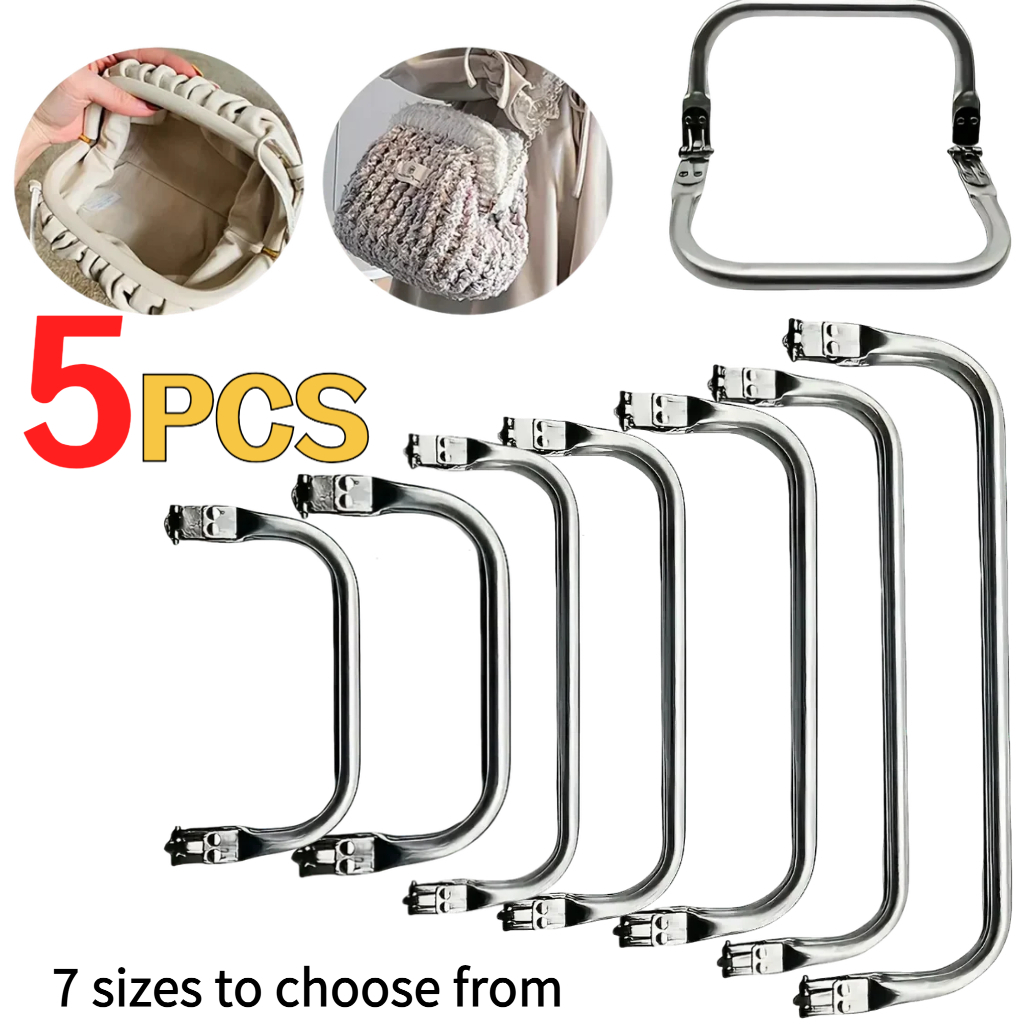 5 silvery aluminum twist locks 7 sizes     aluminum bag   with extended handle sizes ranging from 6 3 inches to 11 81 inches in   models suitable for bags crafts wallets diy wallet making